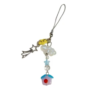 Trendy Cloud Meteors Shower Beaded Keychain In Bright Color - Picture 1 of 8