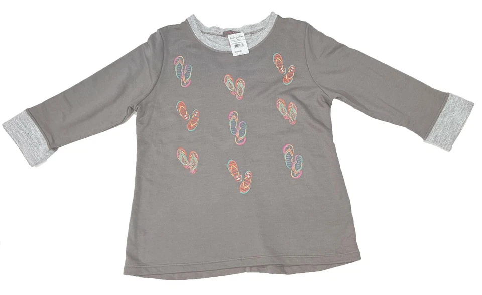 SUDADERA Med FRESH PRODUCT Gris Humo FOOTPRINTS SUNSET NUEVA CON ETIQUETAS Chanclas Foto 1 de 1