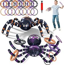 Max Fun Halloween Ring Toss Game Inflatable Spiders Set 2Pack for Kids