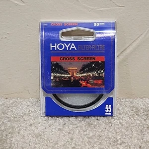 Hoya 55mm CS 4x Cross Screen Star Effect Glass Lens Filter Japan 55 mm - Picture 1 of 4