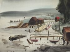 Original Catherine Eaton Watercolor painting  from 1948-1953/SIGNED