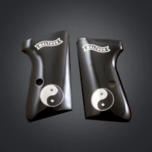Empuñaduras personalizadas negras acrílicas compatibles con KSD Walther PP Alemania - Imagen 1 de 1