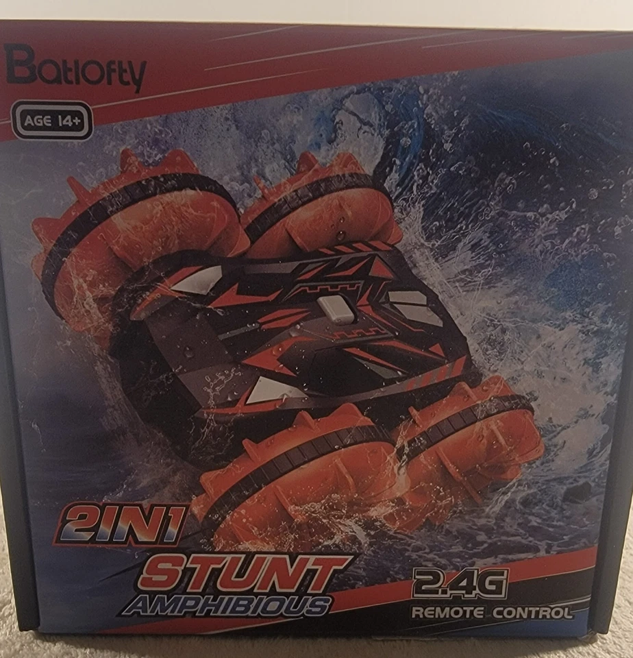 2.4G SplashRover RC Amphibian Stunt Remote Control Vehicle Double Sided Rolling - Image 1 of 4