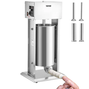 VEVOR Embutidora de Salchichas Eléctrico de Acero Inoxidable 15 L 4 Tubos 260 W - Imagen 1 de 12