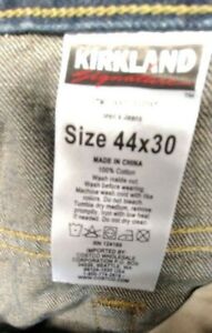kirkland signature mens jeans 44x30- 5 POCKET LOGO COTTON 