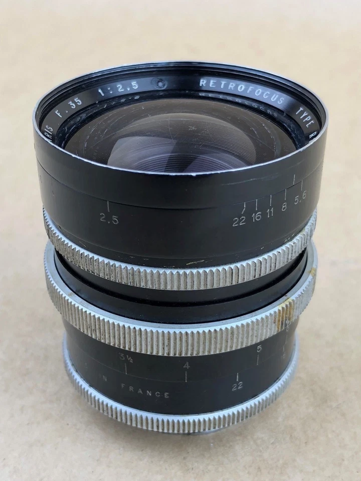 P. Angenieux 35mm F/2.5 Retrofocus Type R1 Paris Exakta Mount Lens #202237 - Image 1 of 4
