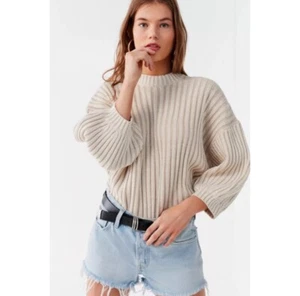 URBAN OUTFITTERS Lou Mock-Neck Cream Pullover Sweater Size XS - Bild 1 von 7