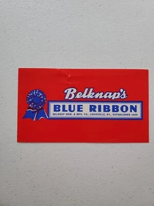 Rare NOS Belknap Hardware & Manufacturing Company Belknap's Blue Ribbon Label - Picture 1 of 5