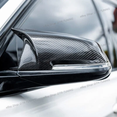Carbon Fiber M Style Side Mirror Cover Caps For 2014-2020 BMW 4-Series F32 440i - Imagem 1 de 4