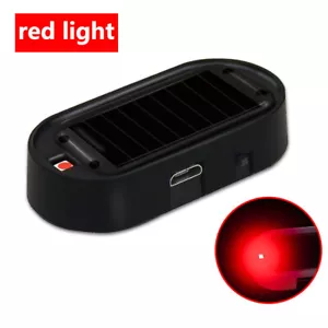 1x Fake Solar Car Alarm Led Light Security System Warning Theft Flash Blinking - Picture 1 of 7