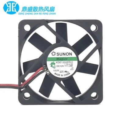 SUNON KDE1205PFV1 5010 DC12V 1.3W 5CM 2-Wire Cooling Fan - Image 1 of 4