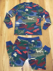 Polo Ralph Lauren NUEVO Camuflaje Tejido Gofre Térmico Ropa para Dormir Conjunto Para Hombre L (CH) - Imagen 1 de 5