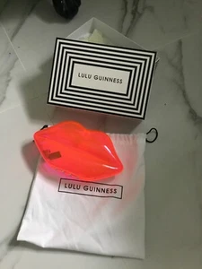 LULU GUINNESS micro pink clear perspex clutch bag - Picture 1 of 5
