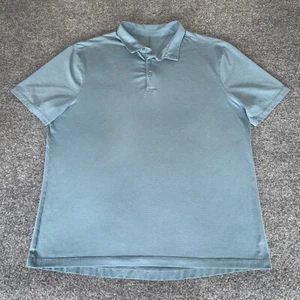 Lululemon Polo Shirt Mens XL Blue Athletic Fit Moisture Wicking Golf Active - Picture 1 of 6