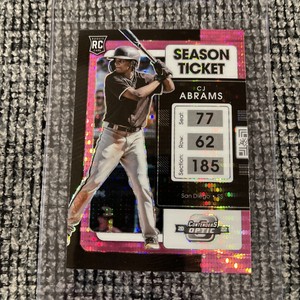 2022 Chronicles Contenders Optic Baseball Cj Abrams #12 Pink Pulsar 