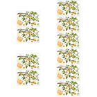  10 Sets Zitronen-Aufkleber Obstbaum Wanda Wandtattoo Sommer