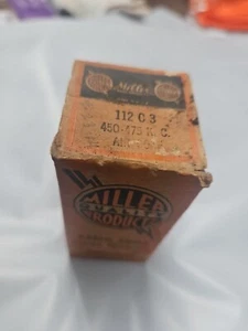 Miller R.F. Coil 112C3. 450-475 KC NOS NIB - Picture 1 of 5