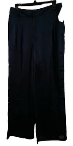 En Crème Women’s Deserving Praise Satin Pant- Navy Large Nwt - Picture 1 of 7