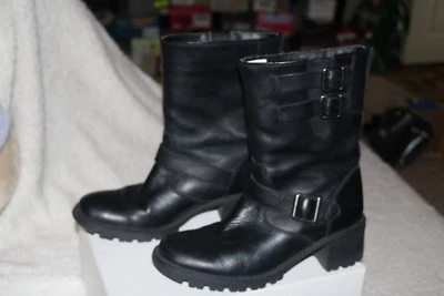 Botas Rockport Hydro Shield Negras 2 3/4 Tacón" 3 Hebillas Mujer Talla 9.5m Ret $190 Foto 1 de 4