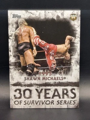 Tarjeta 2018 Topps WWE Undisputed 30 Years of Survivor Series #SS-9 Shawn Michaels Foto 1 de 2