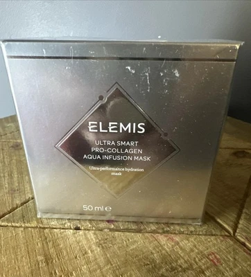 Elemis Ultra Smart Pro-Collagen Aqua Infusion Mask, 50 ml, Nuevo en Caja, Sellado Foto 1 de 3