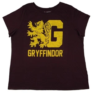 Harry Potter Women's Gryffindor House Crest Logo Plus Size T-Shirt - Picture 1 of 3