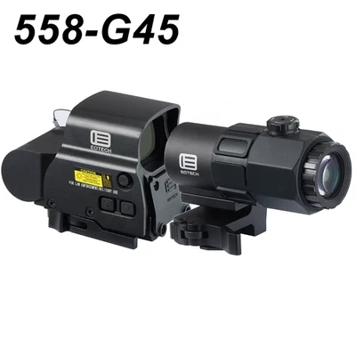 558 Holographic Red Green Reflex Sight Scope G33 G43 3X /G45 5X Magnifier Combo  - Image 1 of 4