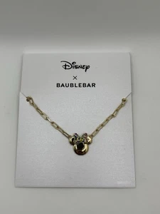 Collar Disney Baublebar Collar Minnie Mouse Brillante Arco Cadena Dorada Nuevo con Etiquetas - Imagen 1 de 3