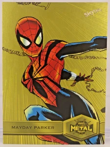 2021 Marvel Metal Universe Spider-Man Mayday Parker #150 High Series Yellow - Picture 1 of 2