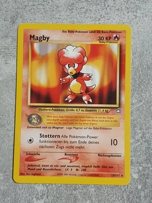 Pokémon Vintage Karte • Magby • Neo Genesis Set • 23/111 • Pokemon - Bild 1 von 2