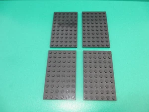 Lego 4 x Platte 3033 schwarz 6 x 10 Bauplatte 5 x 8 cm flach (091023M) - Bild 1 von 1