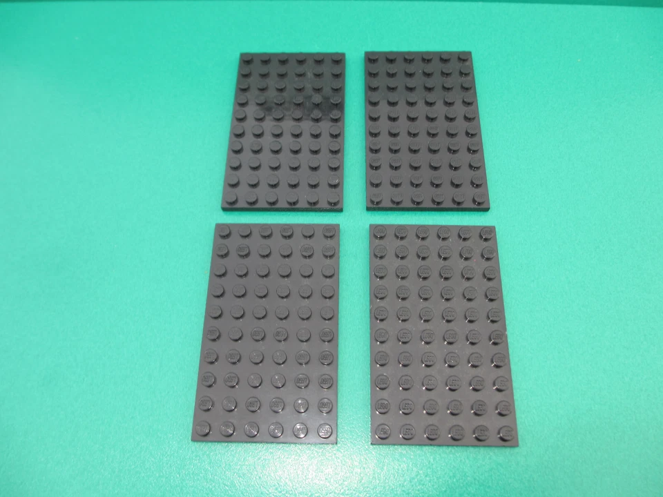 Lego 4 x Platte 3033 schwarz 6 x 10 Bauplatte 5 x 8 cm flach (091023M) - Bild 1 von 1