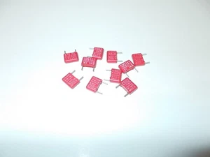 Condensador de poliéster Wima MKC4 (PET), 0,15 μF, 100 V cc ±10%, 10 unidades, #K-28-14 - Imagen 1 de 2