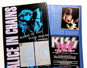 ALICE IN CHAINS / LAYNE STALEY / 1992 DIRTY RHYTHM 2 PÁGINAS ARTÍCULO DE REVISTA - Imagen 1 de 1