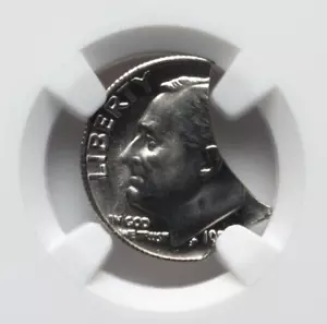 1977 DIME DOUBLE CLIP ERROR NGC MS-67 FT! - Picture 1 of 3