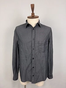 Armani Jeans Gray Long Sleeve Pocket Casual Button Down Shirt Sz M - Picture 1 of 22