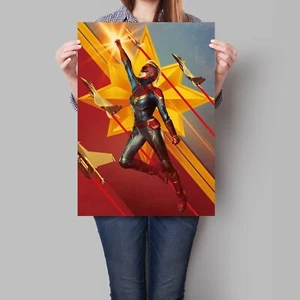 Captain Marvel Movie Poster 2019 Film A2 A3 - Picture 1 of 4