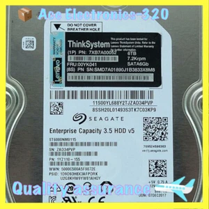 Lenovo NEW ThinkSystem 00YK041 7XB7A00052 6TB 7.2K SATA 6G 3.5" HDD Hard Drive - Picture 1 of 4