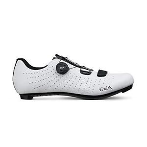 Fizik mens Tempo Overcurve Cycling Shoe, White Black, 8.5 - 9 US