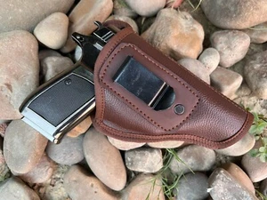 IWB SOFT LEATHER HOLSTER COW BOY HOLSTER 100% GENUINE LEATHER GUN SELLER USA - Picture 1 of 16