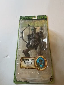 LORD OF THE RINGS TOY BIZ MORIA ORC ARCHER FOTR GREEN CARD NIP - Picture 1 of 4