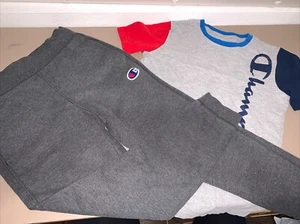 Champion Athletic Apparel Boys  Set Pants M(10/12)  L Tee - Picture 1 of 13