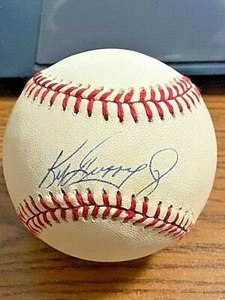 KEN GRIFFEY JR. SIGNED AUTOGRAPHED OAL BASEBALL! Mariners, Reds! HOF! - Picture 1 of 2