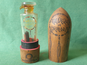 Myrurgia Maderas de Oriente Vintage Spanish Perfume Bottle with Wooden Casing