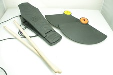 GENUINE GUITAR HERO DRUM BASS FOOT KICK PEDAL, STICKS & CYMBALS WII, XBOX 360