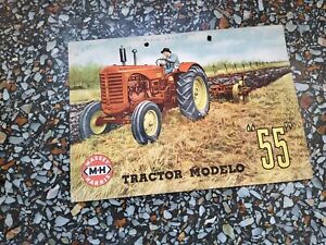vintage massey Harris tractor 55 brochure