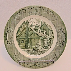The Old Curiosity Shop 10" Porcelain Dinner Plate Wall Decor Green Royal China - Picture 1 of 5