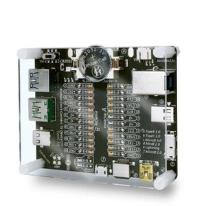 USB Cable Tester Checker Board for USB-C USB-A USB-B Micro Mini Lightning Cables - Picture 1 of 7
