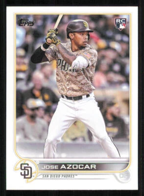 2022 Topps Update #US280 Jose Azocar RC - Image 1 of 2