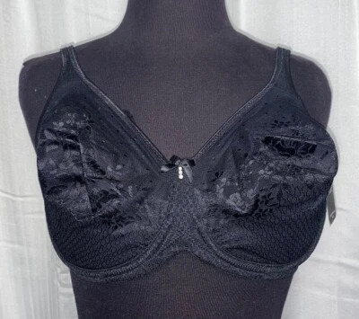 Sujetador Lunaire negro encaje copa suave 34, 36 o 38 DDD  Foto 1 de 4